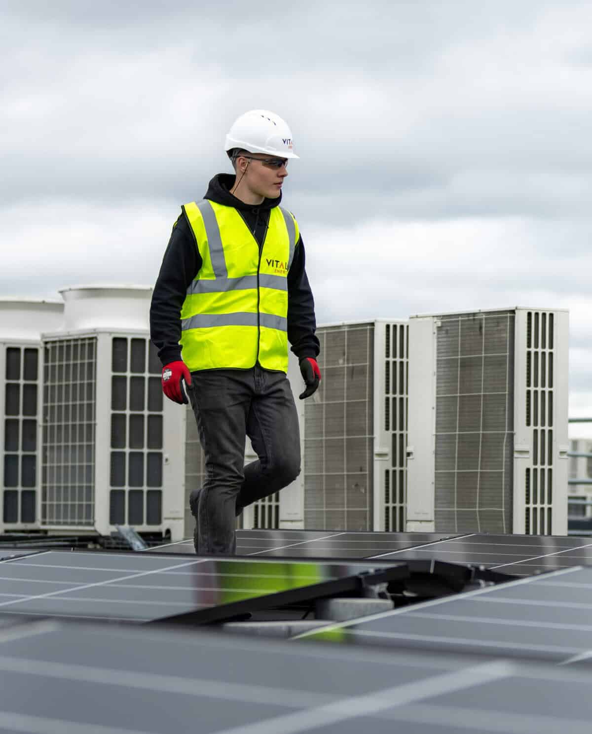 Handyman with tool bag preparing for home repair — representing trust a handyman website needs to build