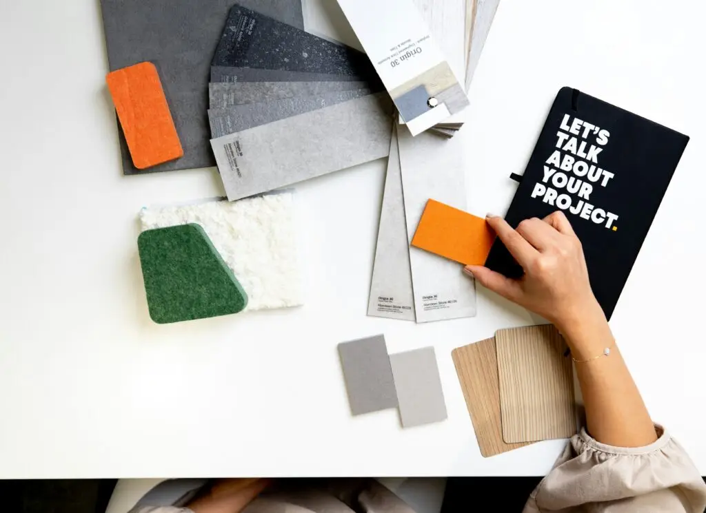 Brand identity moodboard showing logos, color palettes, typography samples, and visual design elements — 25 brand identity examples analyzed by Journela in 2026